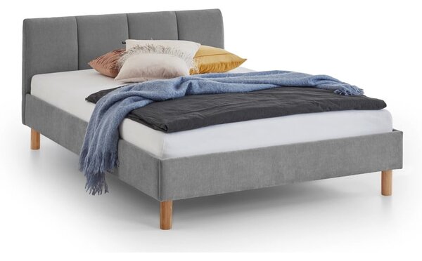 Letto singolo imbottito grigio rete non inclusa 120x200 cm Joker – Meise Möbel