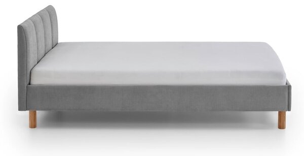 Letto singolo imbottito grigio rete non inclusa 120x200 cm Joker – Meise Möbel