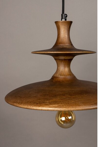 Lampadario colore naturale scuro in mango massiccio ø 34 cm Cath – Dutchbone