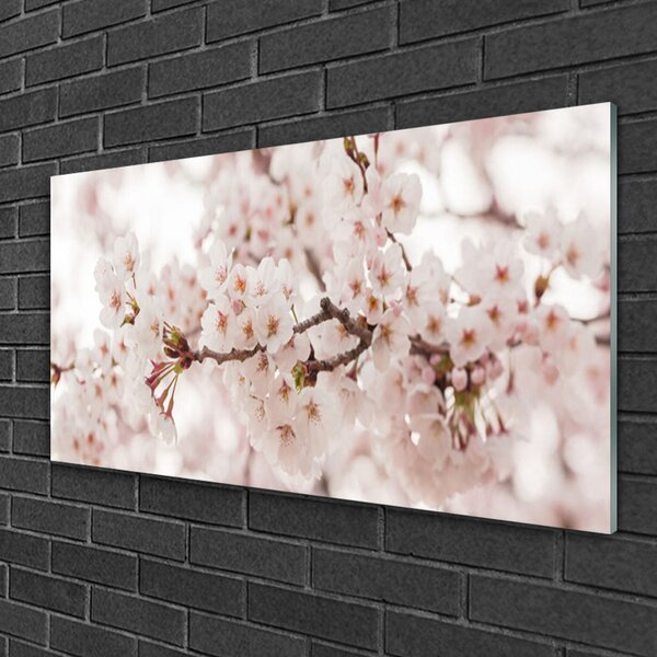 Quadro su vetro Fiori Pianta naturale 100x50 cm 2 appendini
