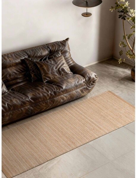 Passatoia di colore naturale in misto iuta reversibile/tessuta a mano 80x300 cm Birka – Villeroy&Boch