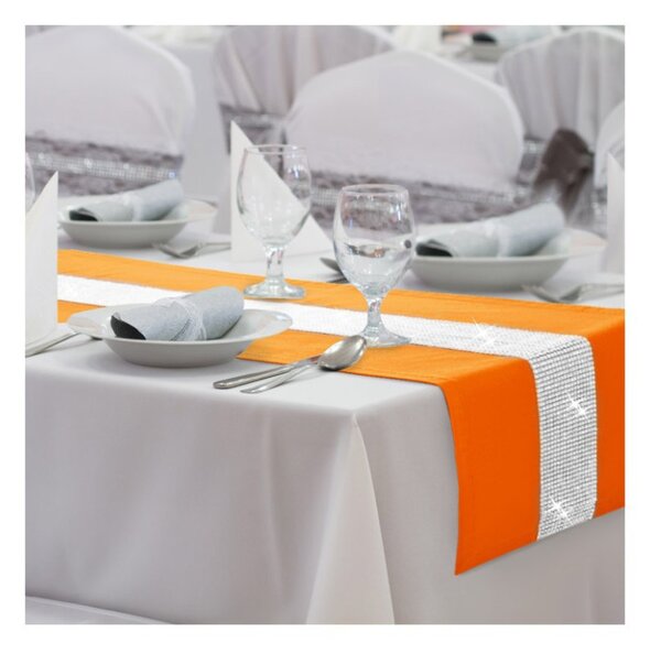 Runner Glamour con zirconi arancio