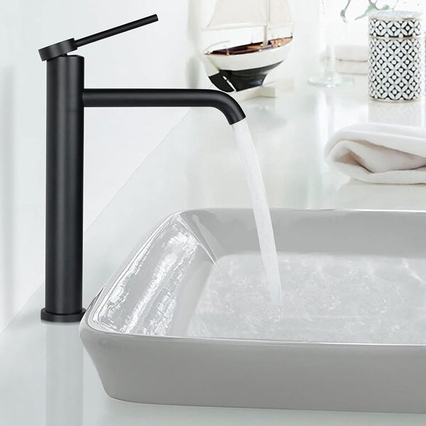 Rubinetto da lavabo Rea CLIF BLACK MAT HIGH