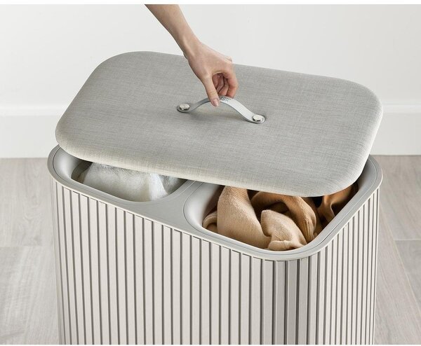 Cesta per il bucato beige in bambù 2x45 l Tota Luxe – Joseph Joseph
