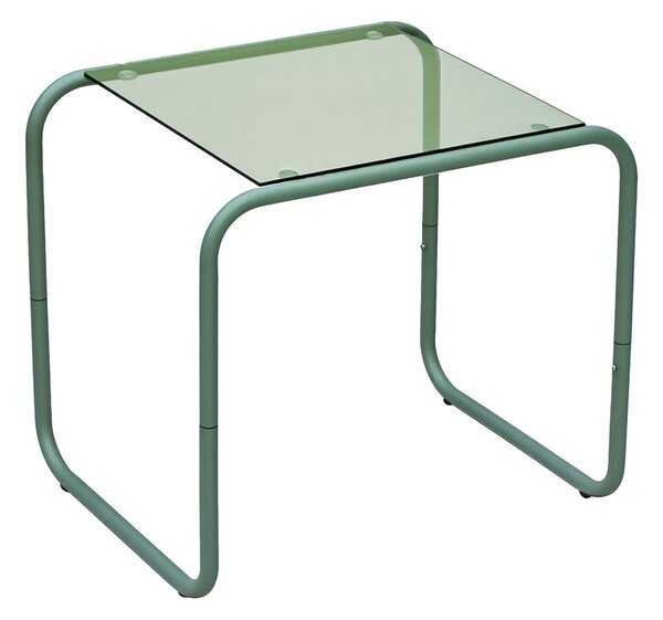 Tavolino con piano in vetro 40x50 cm Ventana – Leitmotiv