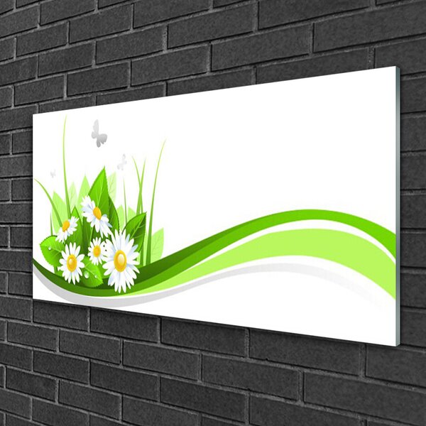 Quadro su vetro Grafica astratta 100x50 cm 2 appendini