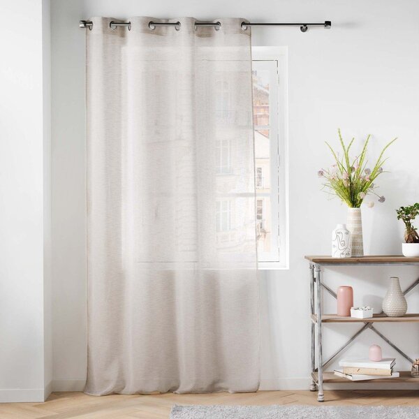 Tenda sottile avorio in voile 140x240 cm Carlin – douceur d'intérieur