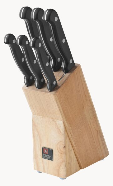 Set di 7 coltelli da cucina con supporto in legno Artisan