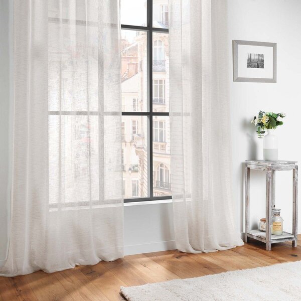 Tenda sottile avorio in voile 140x240 cm Carlin – douceur d'intérieur