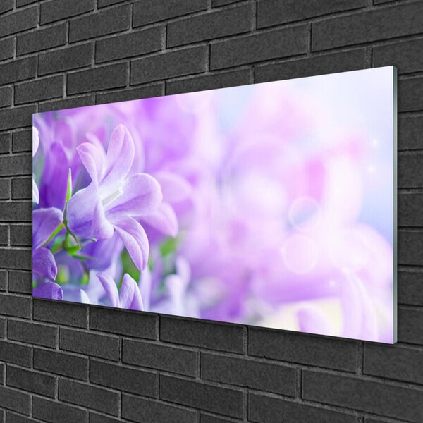 Quadro su vetro Fiori Pianta naturale 100x50 cm 2 appendini