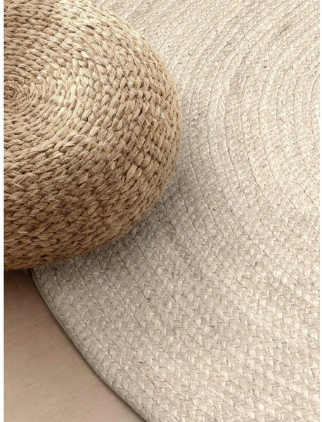 Tappeto color crema in iuta reversibile/tessuto a mano 160x230 cm Braided – Hanse Home