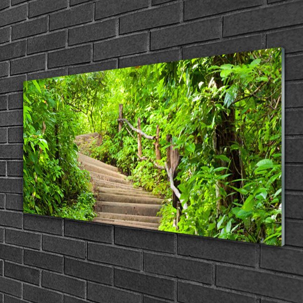Quadro di vetro Scale Natura 100x50 cm 2 appendini