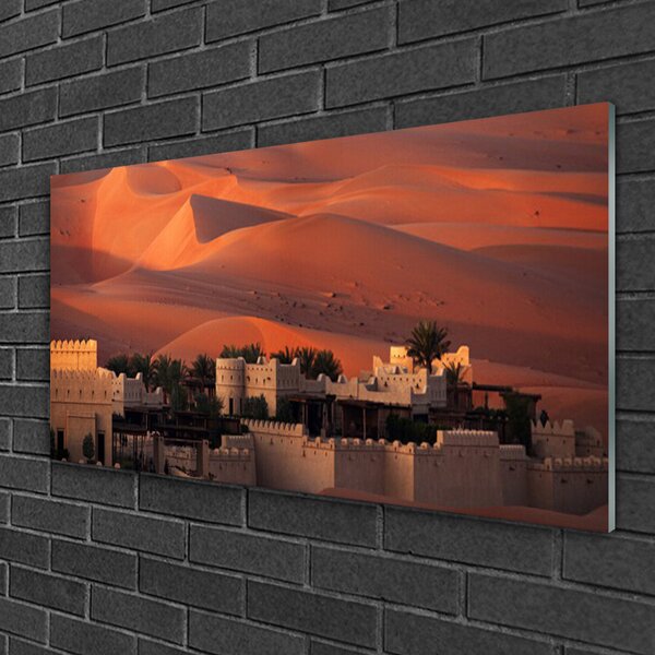 Quadro vetro Architettura della città 100x50 cm 2 appendini