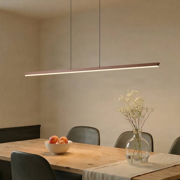 Lampada a sospensione Solvar Lucande, dimmerabile, Marrone / Ruggine, Soggiorno / Sala da pranzo, Metallo, Lampada a sospensione