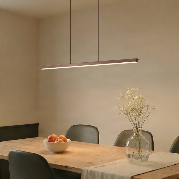 Lampada a sospensione Solvar Lucande, dimmerabile, Marrone / Ruggine, Soggiorno / Sala da pranzo, Metallo, Lampada a sospensione