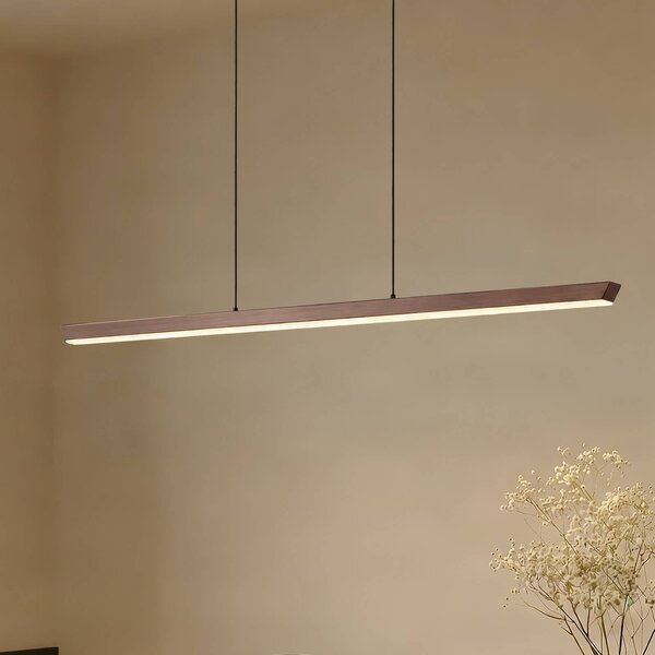 Lampada a sospensione Solvar Lucande, dimmerabile, Marrone / Ruggine, Soggiorno / Sala da pranzo, Metallo, Lampada a sospensione