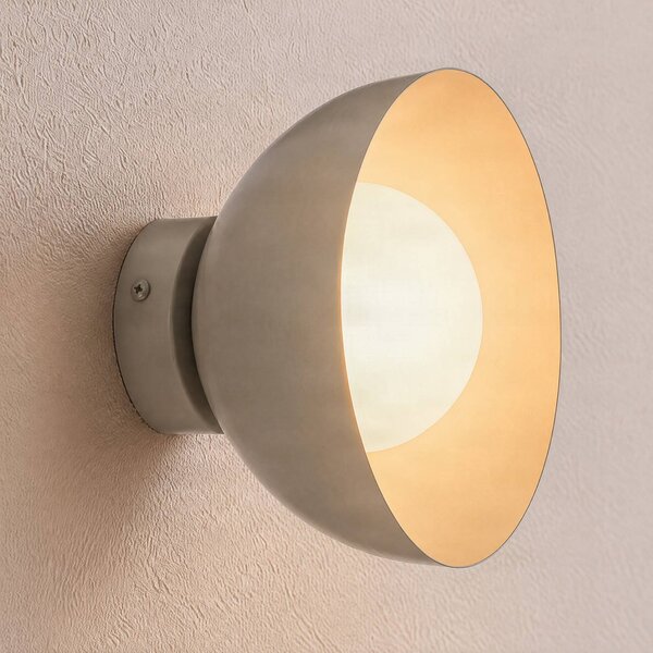 Applique da parete Bibi K1 EMIBIG LIGHTING, dimmerabile, Alluminio / Grigio / Zincato, Soggiorno / Sala da pranzo, Vetro, Moderno, Applique