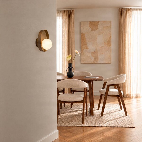 Applique da parete Kido K1 EMIBIG LIGHTING, dimmerabile, Crema / Ambra, Soggiorno / Sala da pranzo, Vetro, Moderno, Applique