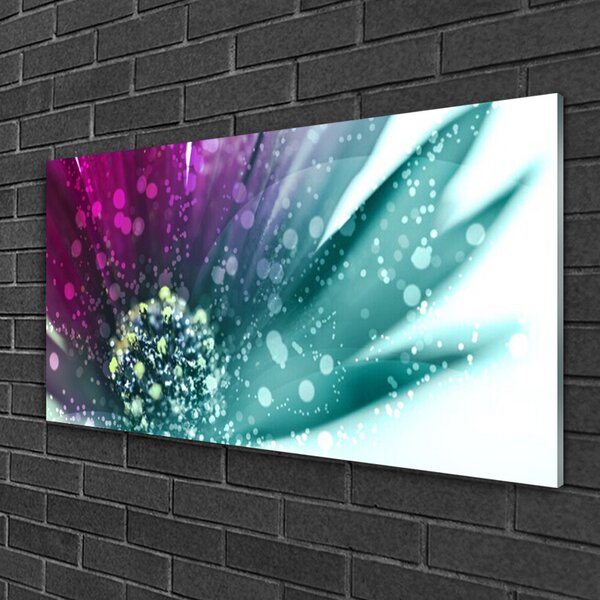 Quadro in vetro Fiore Pianta Natura Arte 100x50 cm 2 appendini