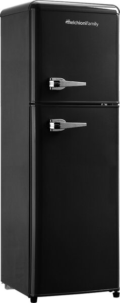 Melchioni Frigorifero Doppia Porta Capacit 85 Litri Classe energetica E Raffreddamento Statico colore Nero - 118700257 Siberia 85 Vintage