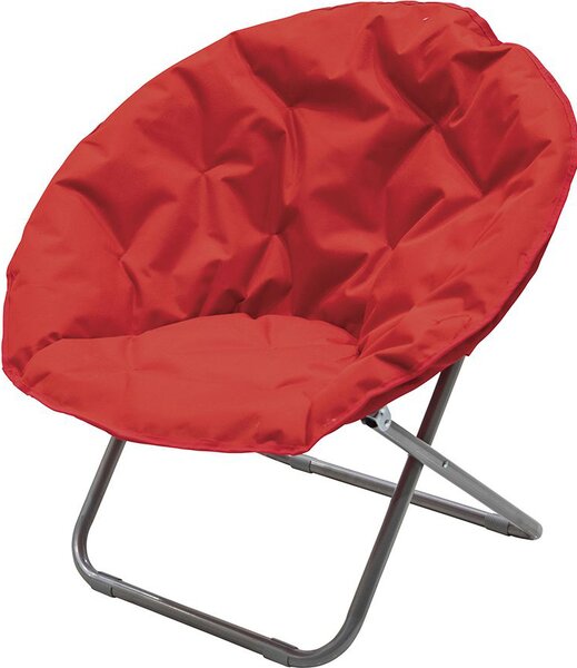 Galileo Poltrona da Esterno Pieghevole in Metallo/Poliestere Dimensioni 80x80x80 cm colore Assortiti - Moon chair