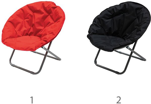 Galileo Poltrona da Esterno Pieghevole in Metallo/Poliestere Dimensioni 80x80x80 cm colore Assortiti - Moon chair