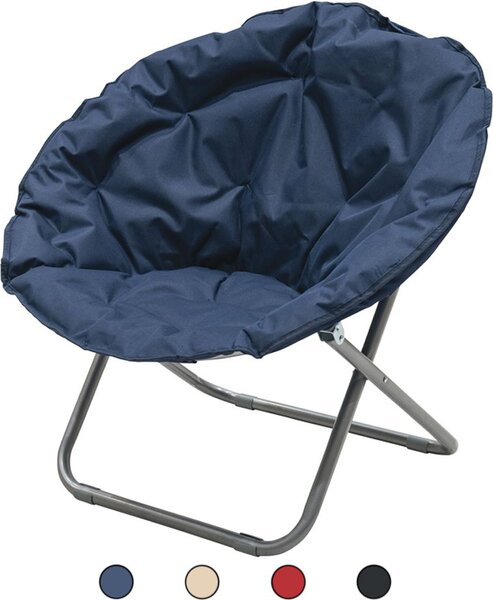Galileo Poltrona da Esterno Pieghevole in Metallo/Poliestere Dimensioni 80x80x80 cm colore Assortiti - Moon chair