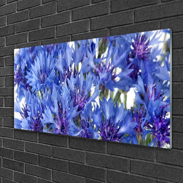 Quadro vetro Fiori Pianta naturale 100x50 cm 2 appendini