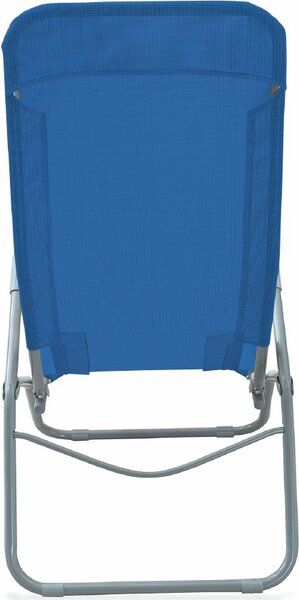 Galileo Sdraio da Giardino a Dondolo in Metallo/Textilene Dimensioni 190x58x97 cm colore Blu - Dondolina