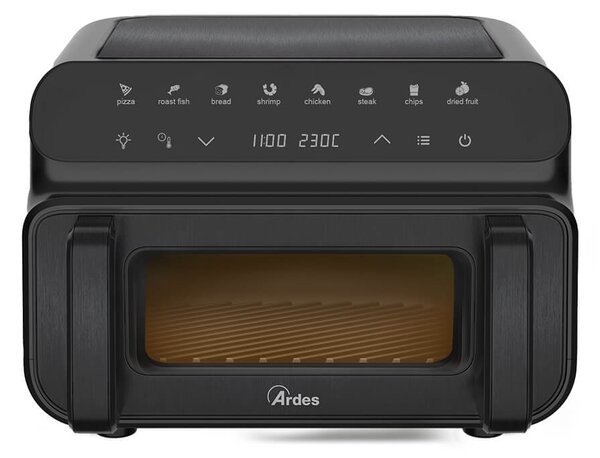 Ardes Friggitrice ad Aria Capacit 10 Litri Potenza 2000 Watt Termostato Regolabile e Timer Digitale colore Nero - ARFRYA12GP FRIGGISANA GRILL