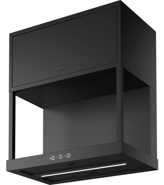 Faber Cappa Cucina Aspirante a Parete Larghezza 60 cm Classe A colore Nero - 335.0706.645 MODULAR F60 BK MATT