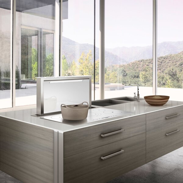 Faber Cappa Cucina Aspirante Downdraft Larghezza 90 cm Profondit 10 cm Classe A colore Bianco - 340.0492.567 FABULA PLUS EV8+ WH A90