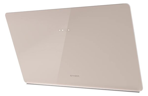 Faber Cappa Cucina Aspirante a Parete Larghezza 80 cm Classe B colore Sabbia - 330.0615.674 GLAM LIGHT ZERODRIP SAND