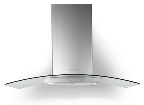 Faber Cappa Cucina Aspirante a Parete Larghezza 90 cm Profondit 47 cm Classe C colore Inox - 325.0617.051 RAY SRM LED X/V NS A90