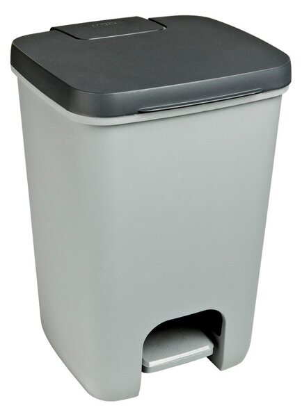 Cestino per la spazzatura grigio in plastica con pedale 20 l Essentials – Curver