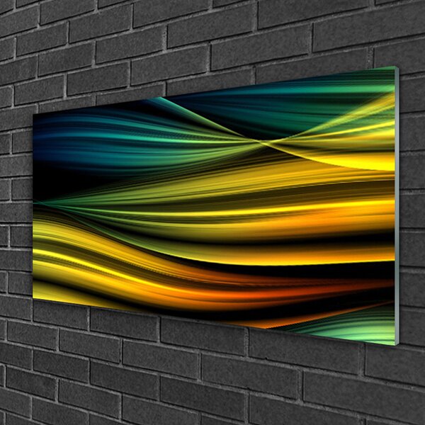 Quadro in vetro Grafica astratta 100x50 cm 2 appendini