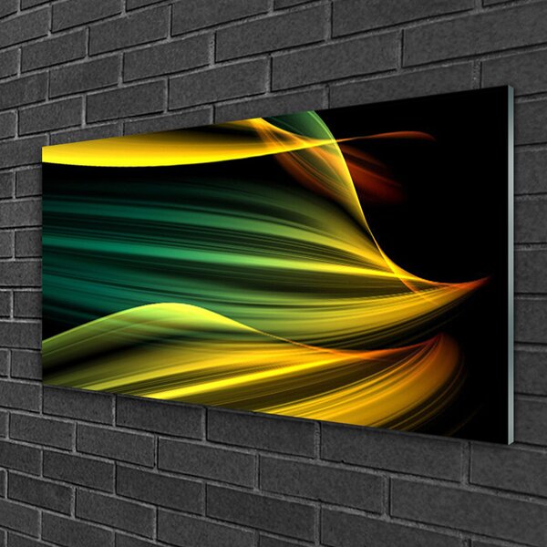 Quadro in vetro Grafica astratta 100x50 cm 2 appendini
