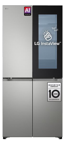 Lg Frigorifero Americano 580 Litri Classe E Total No Frost colore Prime Silver InstaView - GMVS30SEPY.APYQEUZ