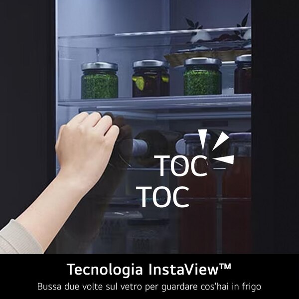 Lg Frigorifero Americano 580 Litri Classe E Total No Frost colore Prime Silver InstaView - GMVS30SEPY.APYQEUZ