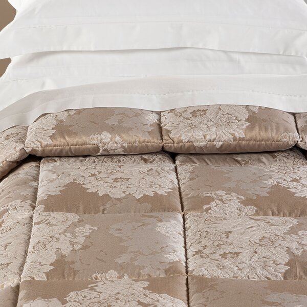 Trapunta MATRIMONIALE Gloria BISCOTTO Raso Jacquard Caleffi