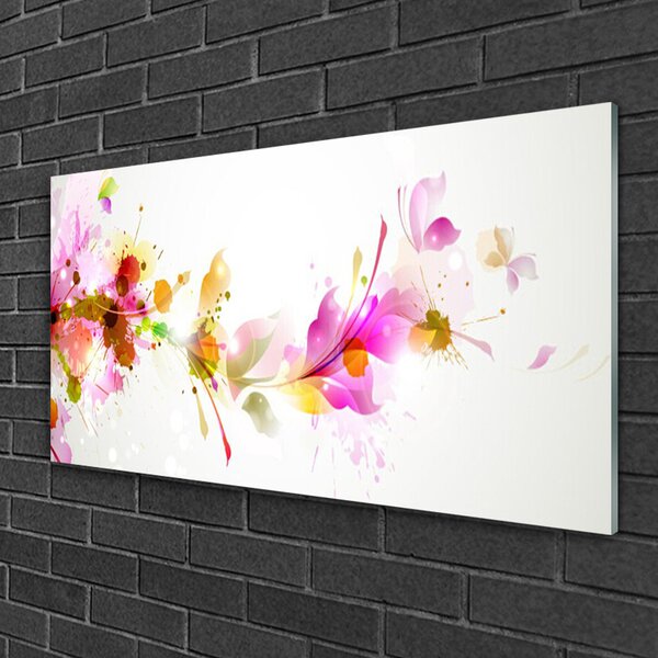Quadro vetro Grafica astratta 100x50 cm 2 appendini