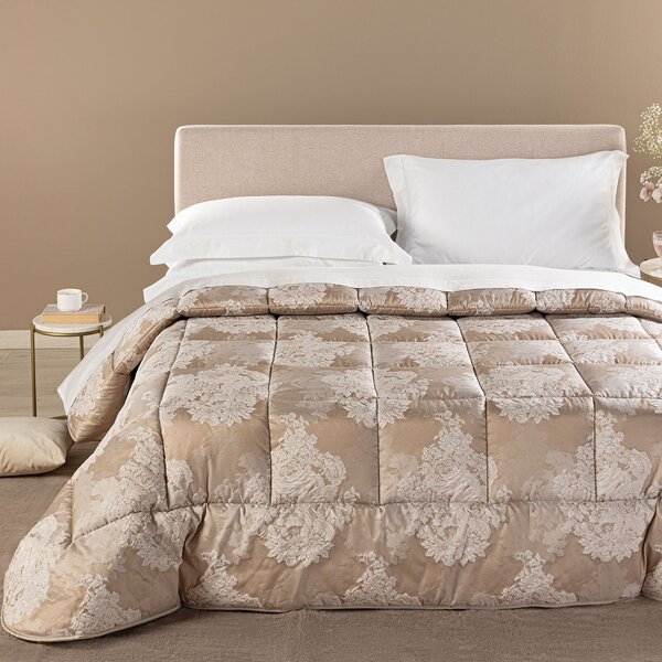 Trapunta MATRIMONIALE Gloria BISCOTTO Raso Jacquard Caleffi