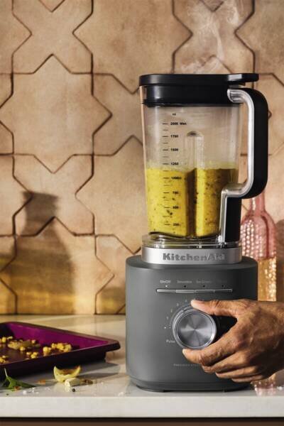 KITCHENAID Frullatore con Bicchiere Capacit 2 Litri Potenza 1200W con Funzione Pulse colore Grigio Scuro - 5KSB2073EDG