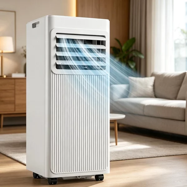 Costway Condizionatore portatile 3 in 1, Condizionatore silenzioso con raffreddamento 7000 BTU