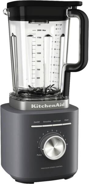 KITCHENAID Frullatore con Bicchiere Capacit 2 Litri Potenza 1200W con Funzione Pulse colore Grigio Scuro - 5KSB2073EDG