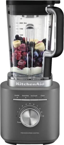 KITCHENAID Frullatore con Bicchiere Capacit 2 Litri Potenza 1200W con Funzione Pulse colore Grigio Scuro - 5KSB2073EDG