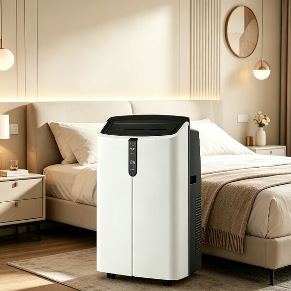 Costway Condizionatore portatile caldo freddo, Condizionatore d'aria 5 in 1 con telecomando 12000 BTU