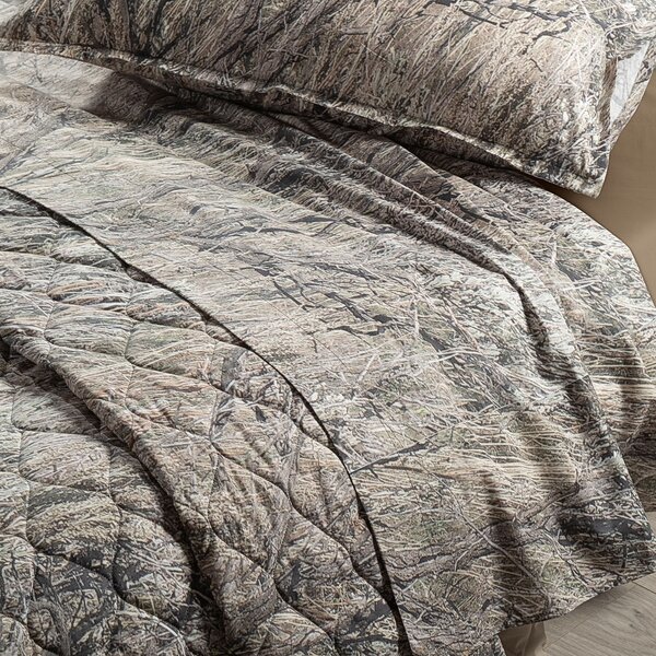 Completo Lenzuola In Cotone Forest Camo Matrimoniale Discovery Non Specificato Green Caleffi