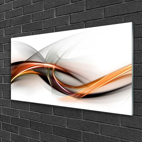Quadro su vetro Astratto 100x50 cm 2 appendini