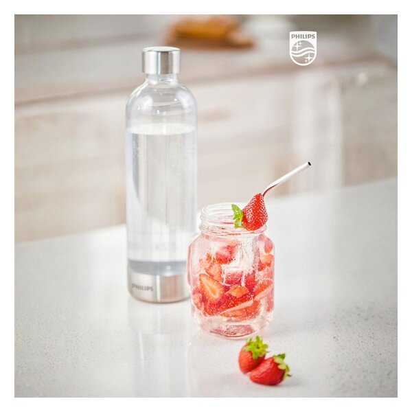 Philips ADD912/10 GoZero Inox Bottiglia Plastica per Gasatore Acqua Soda Maker